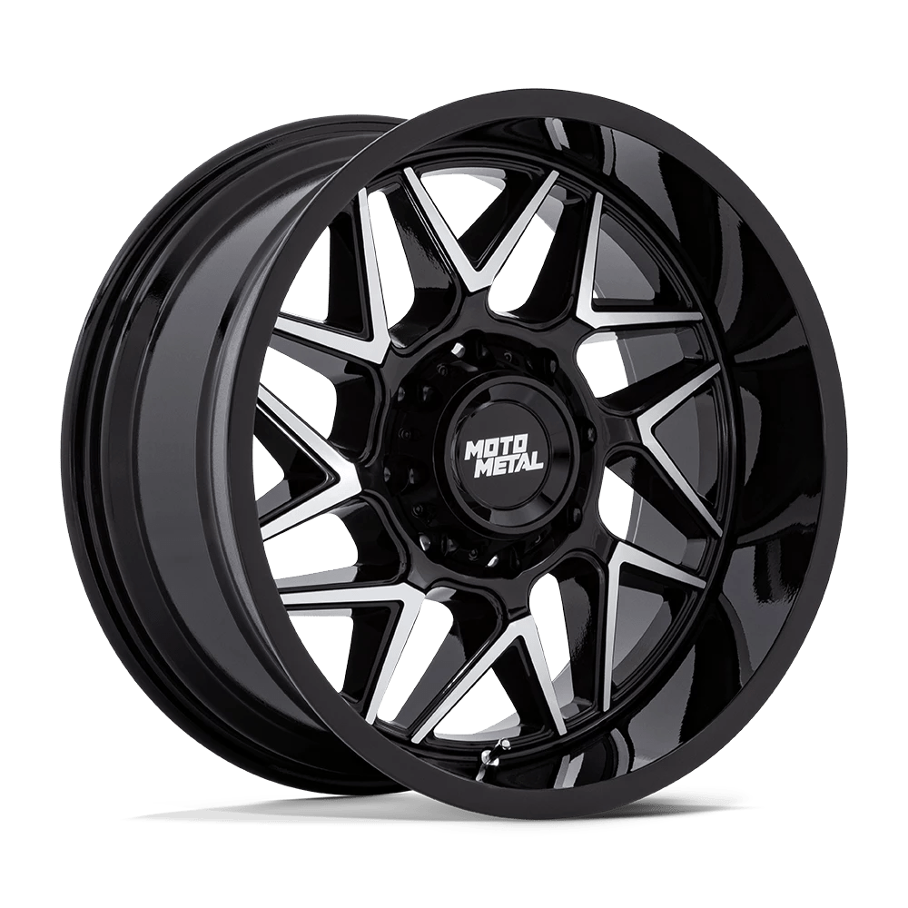 Moto Metal MO812 TURBINE Wheel | Gloss Black W/ Machined Face