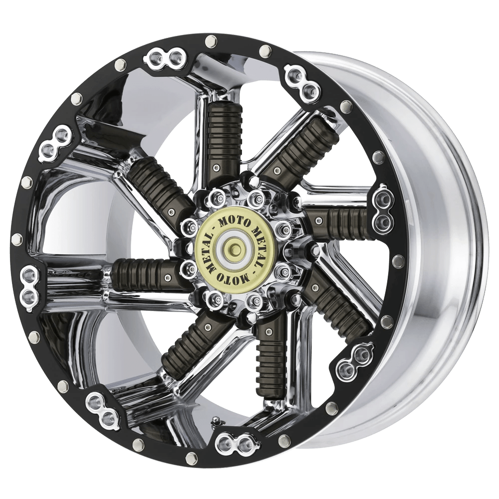 Moto Metal MO979 BUCKSHOT Wheel | Chrome W/ Gun Metal Inserts