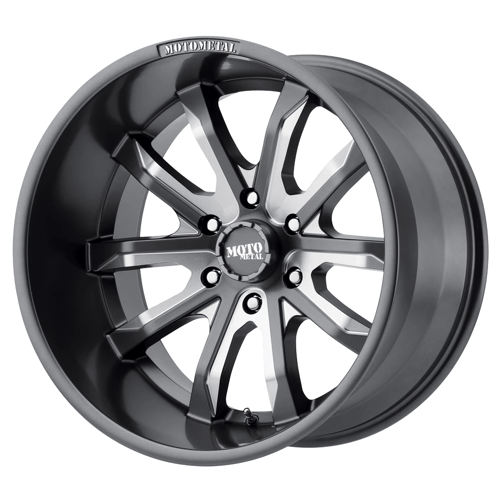 Moto Metal MO983 DAGGER Wheel | Satin Gray Milled