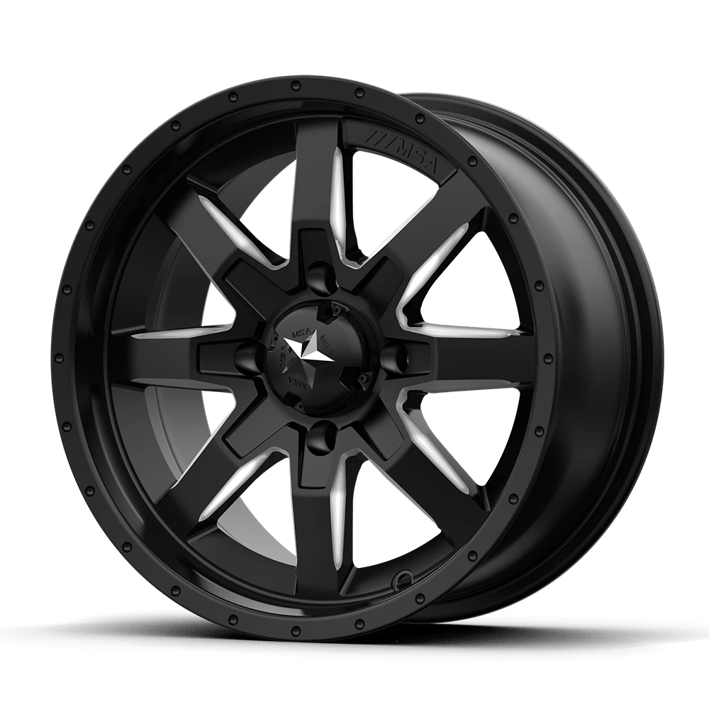MSA Offroad Wheels M25 ROCKER Wheel | Milled Satin Black