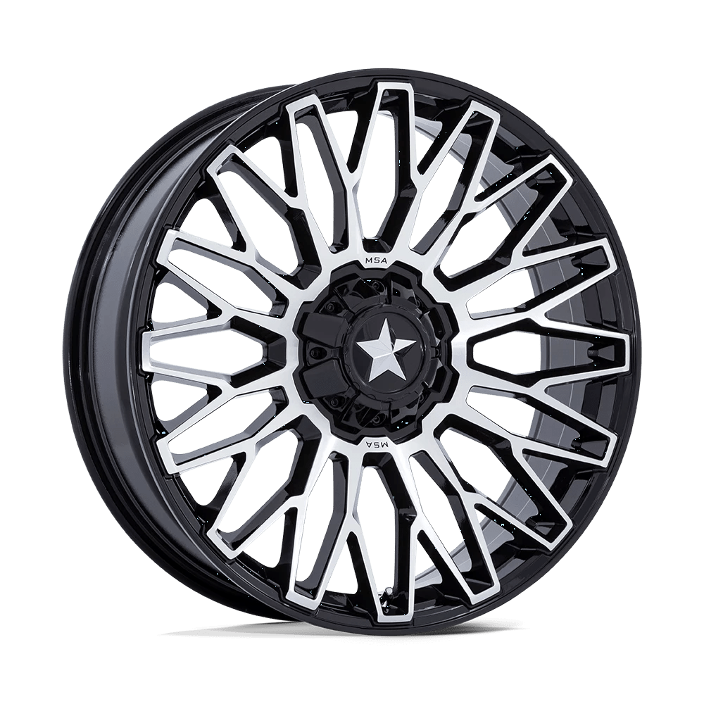 MSA Offroad Wheels M50 CLUBBER Wheel | Gloss Black Machined