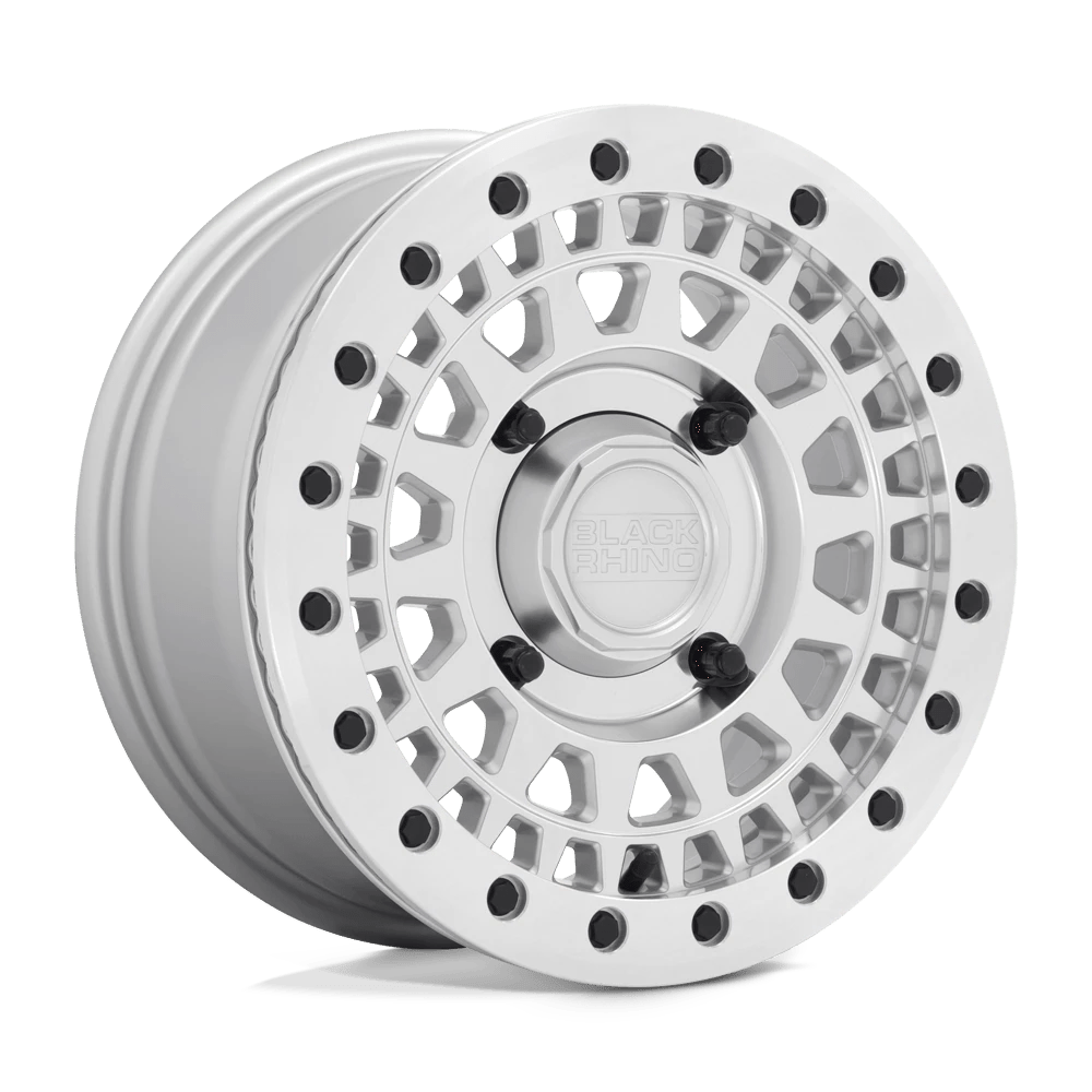 Black Rhino Powersports PARKER UTV BEADLOCK Wheel | Silver W/ Mirror Cut Face