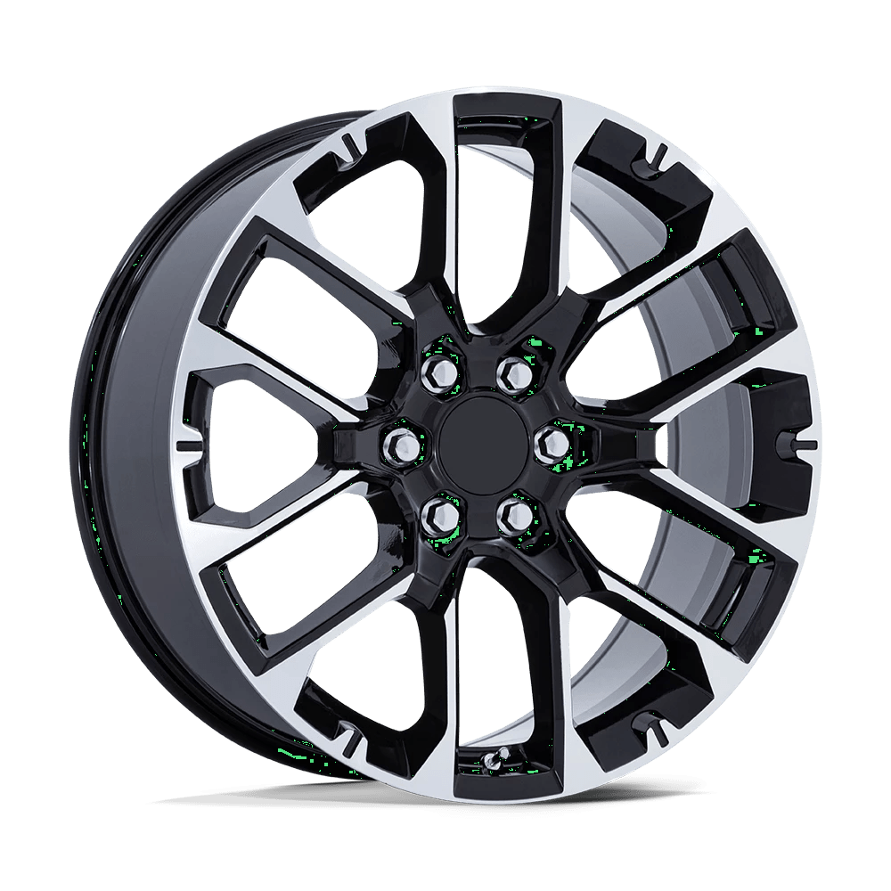 Performance Replicas PR224 Wheel | Gloss Black W/ Machined Face