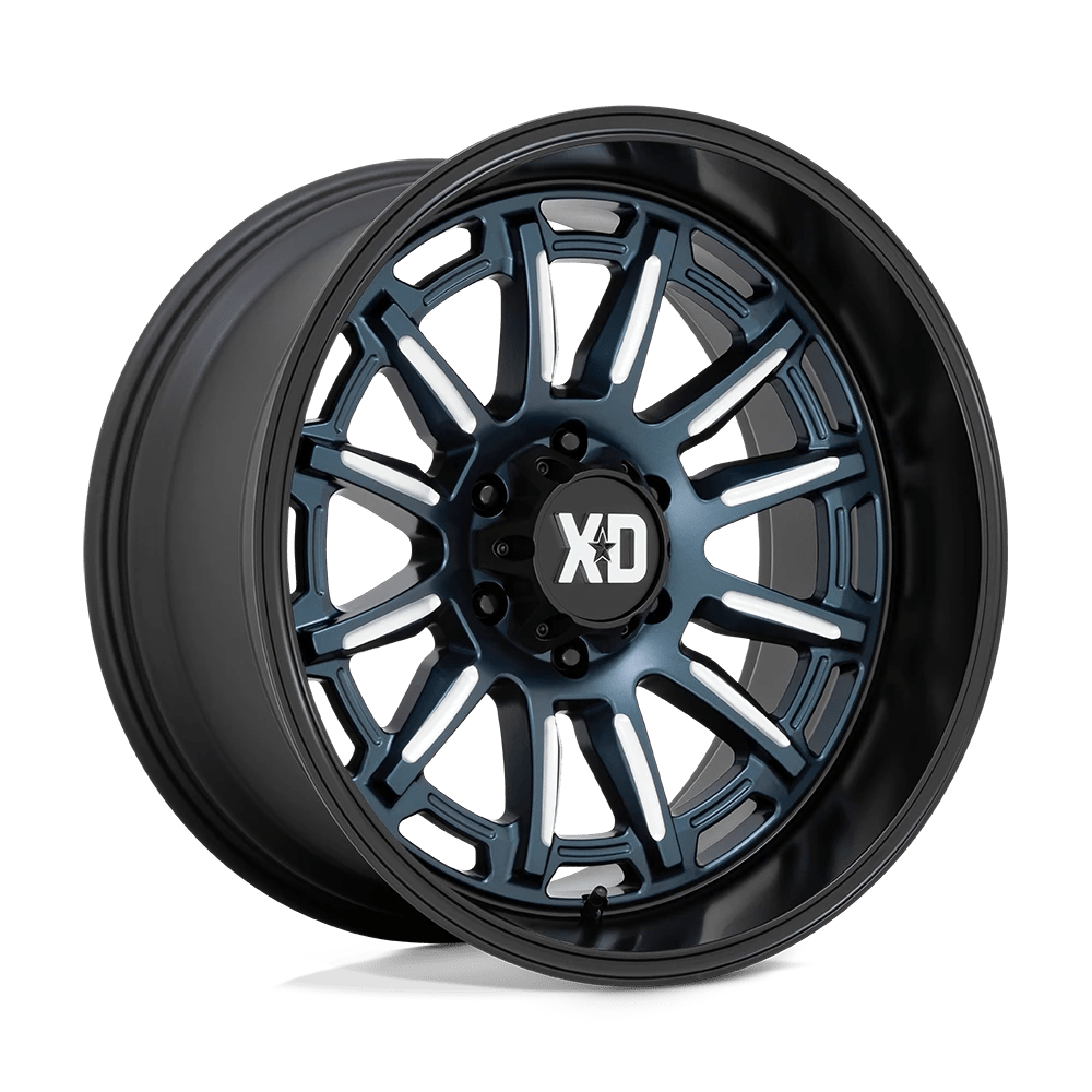 XD XD865 PHOENIX Wheel | Metallic Blue Milled W/ Black Lip