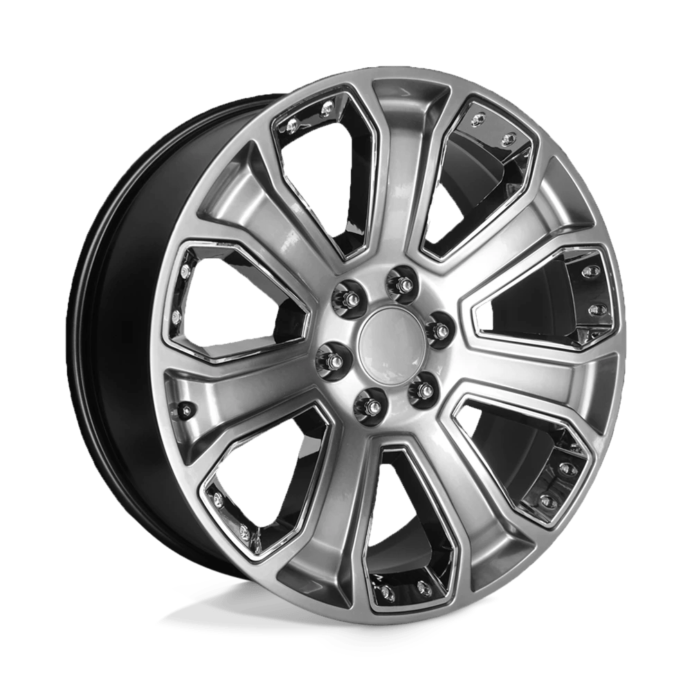 Performance Replicas PR113 Wheel | Hyper Silver Dark W/ Chrome Accents