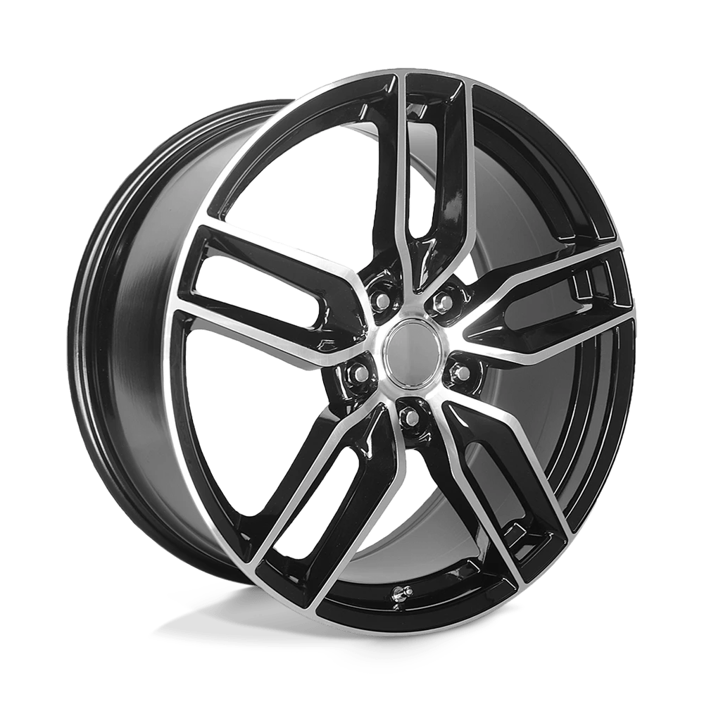 Performance Replicas PR160 Wheel | Gloss Black W/ Machined Spokes