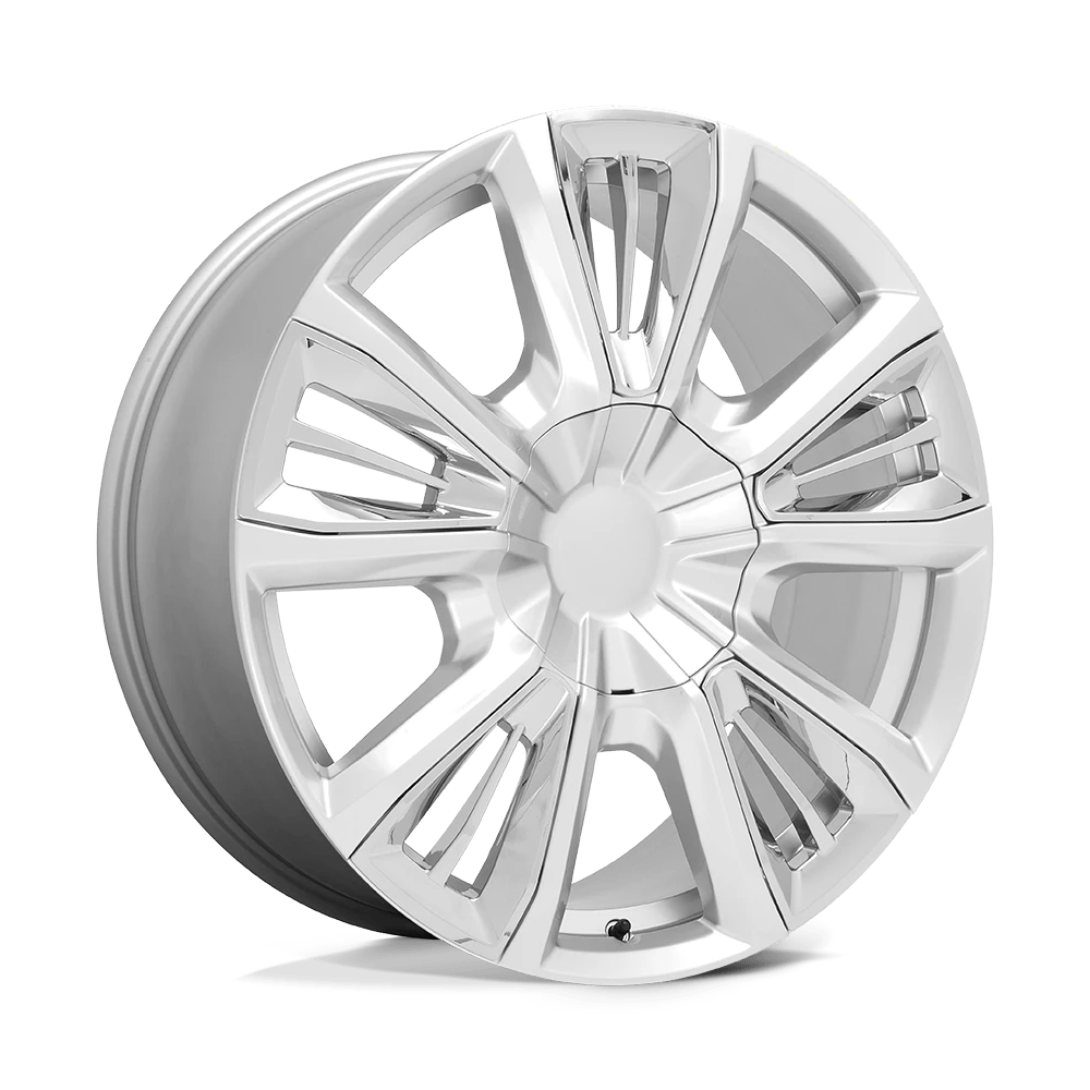 Performance Replicas PR212 Wheel | Silver W/ Chrome Accents