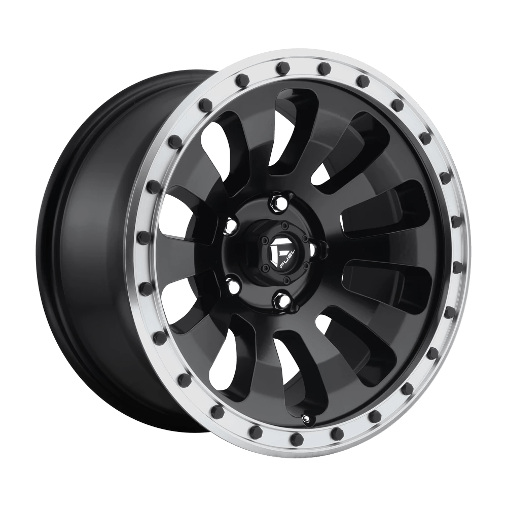 Fuel 1PC D629 TACTIC Wheel | Matte Black Machined Ring
