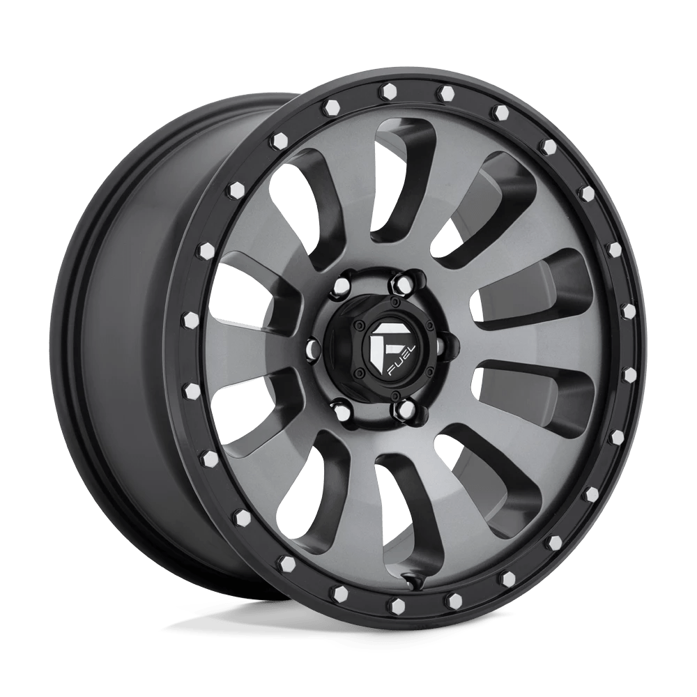 Fuel 1PC D648 TACTIC Wheel | Matte Gun Metal Black Bead Ring