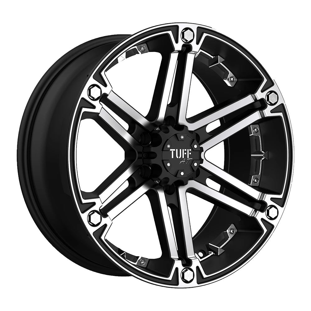 Tuff T01 Wheel | Flat Black W/ Machined Face