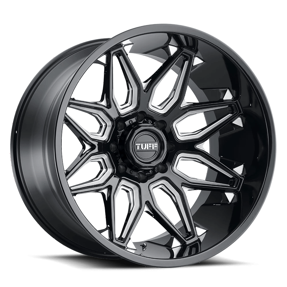 Tuff T3B Wheel | Gloss Black W/ Milled Spokes
