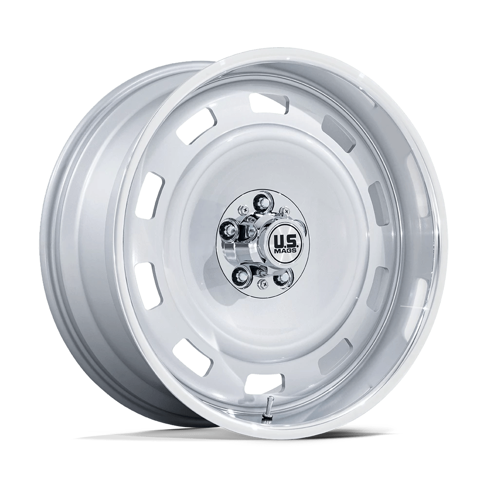 US Mag 1PC UC143 SCOTTSDALE Wheel | Silver W/ Diamond Cut Lip