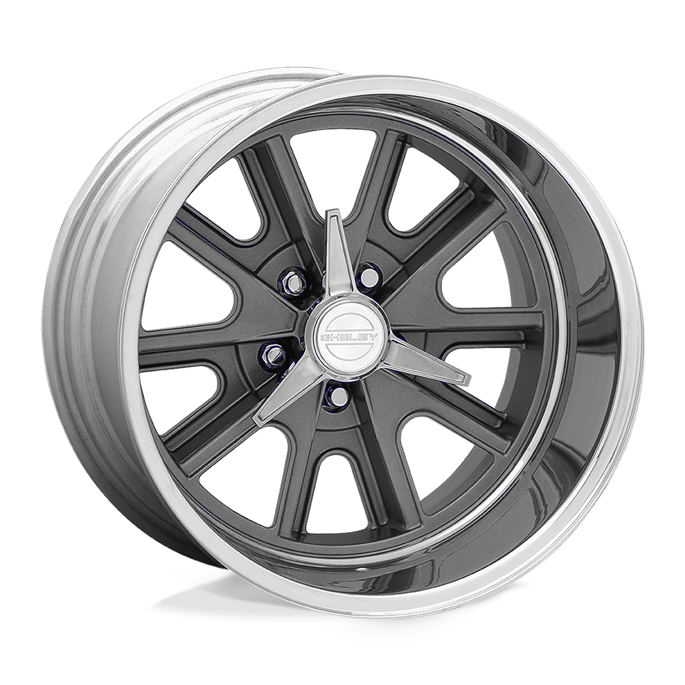 American Racing Vintage VN427 SHELBY COBRA Wheel | Two-Piece Mag Gray Center Polished Barrel