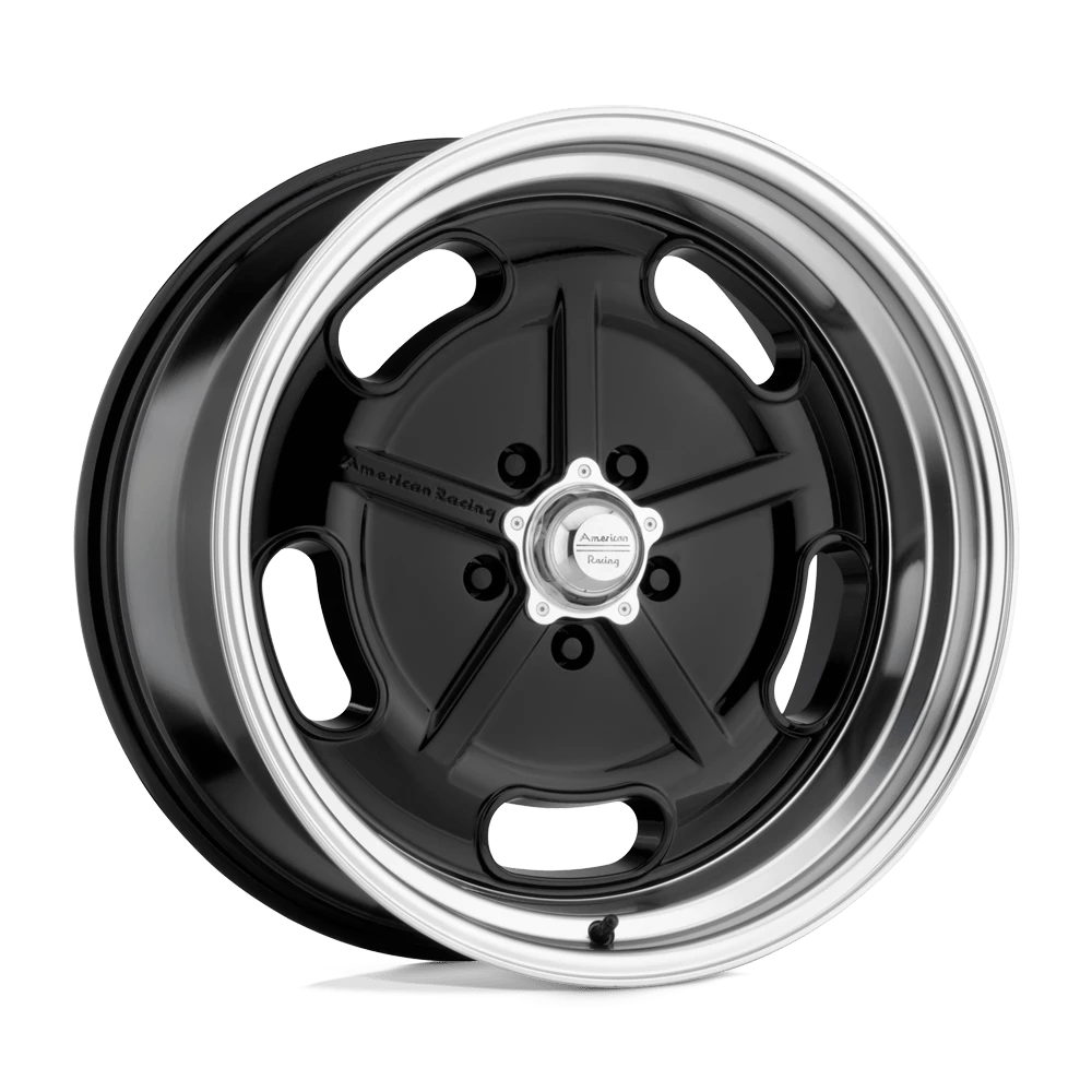 American Racing Vintage VN511 SALT FLAT Wheel | Gloss Black W/ Diamond Cut Lip