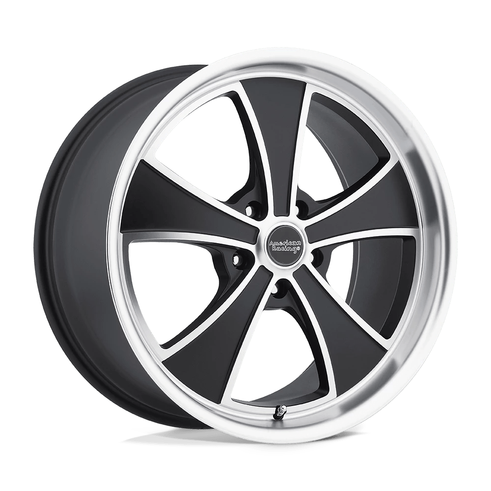 American Racing Vintage VN807 MACH 5 Wheel | Satin Black Machined