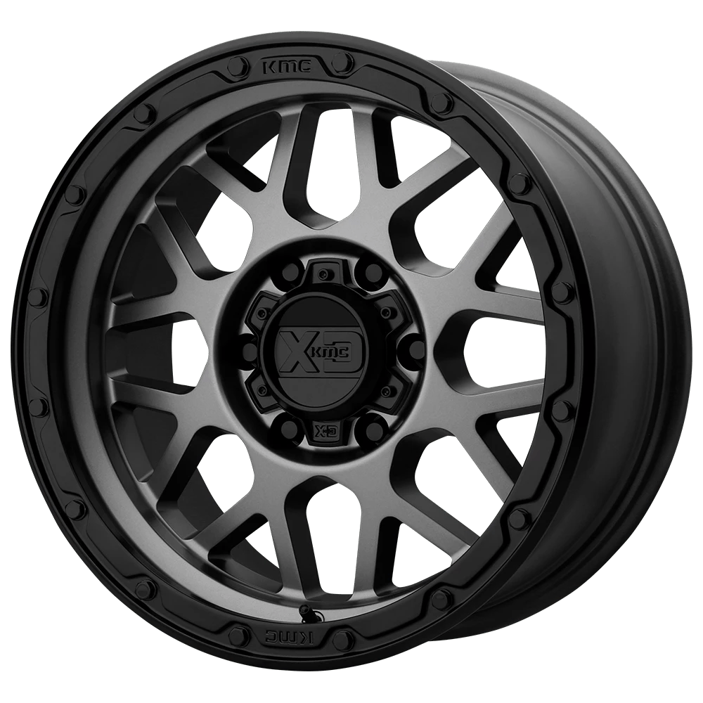 XD XD135 GRENADE OR Wheel | Matte Gray W/ Matte Black Lip