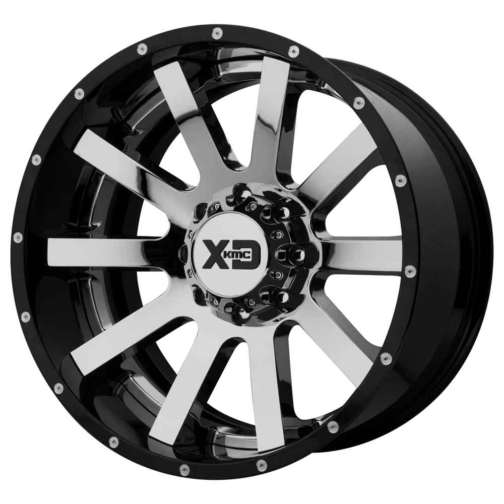 XD XD200 HEIST Wheel | Chrome Center W/ Gloss Black Milled Lip