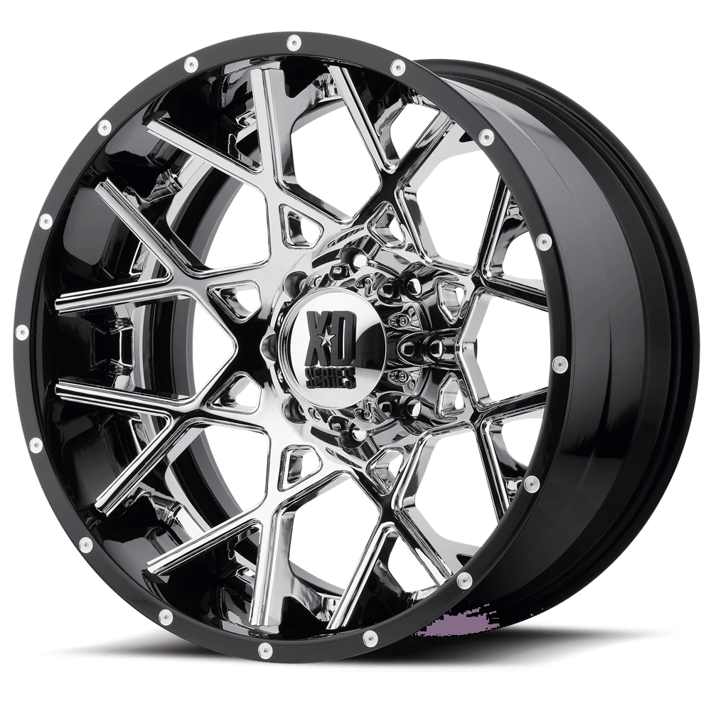 XD XD203 CHOPSTIX Wheel | Chrome Center W/ Gloss Black Milled Lip