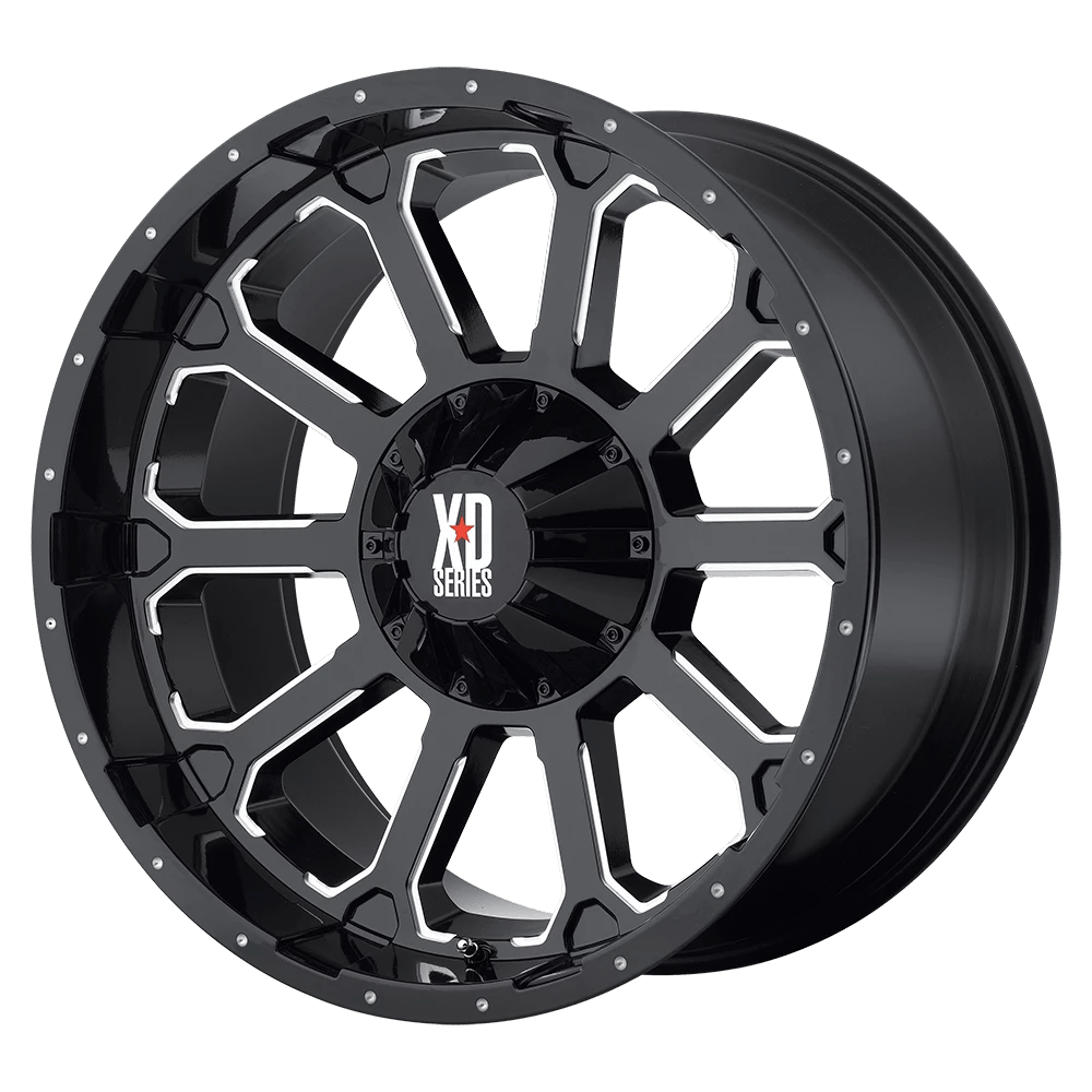 XD XD806 BOMB Wheel | Gloss Black W/ Milled Accents