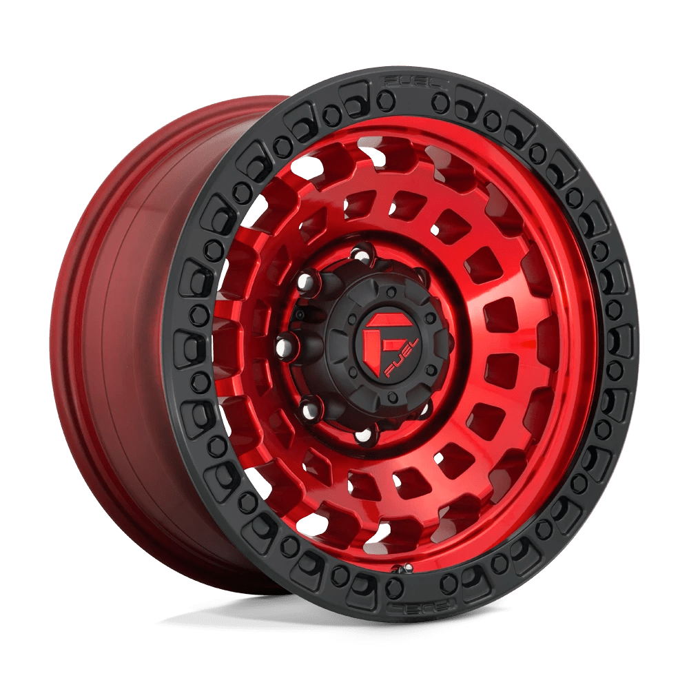 Fuel 1PC D632 ZEPHYR Wheel | Candy Red Black Bead Ring
