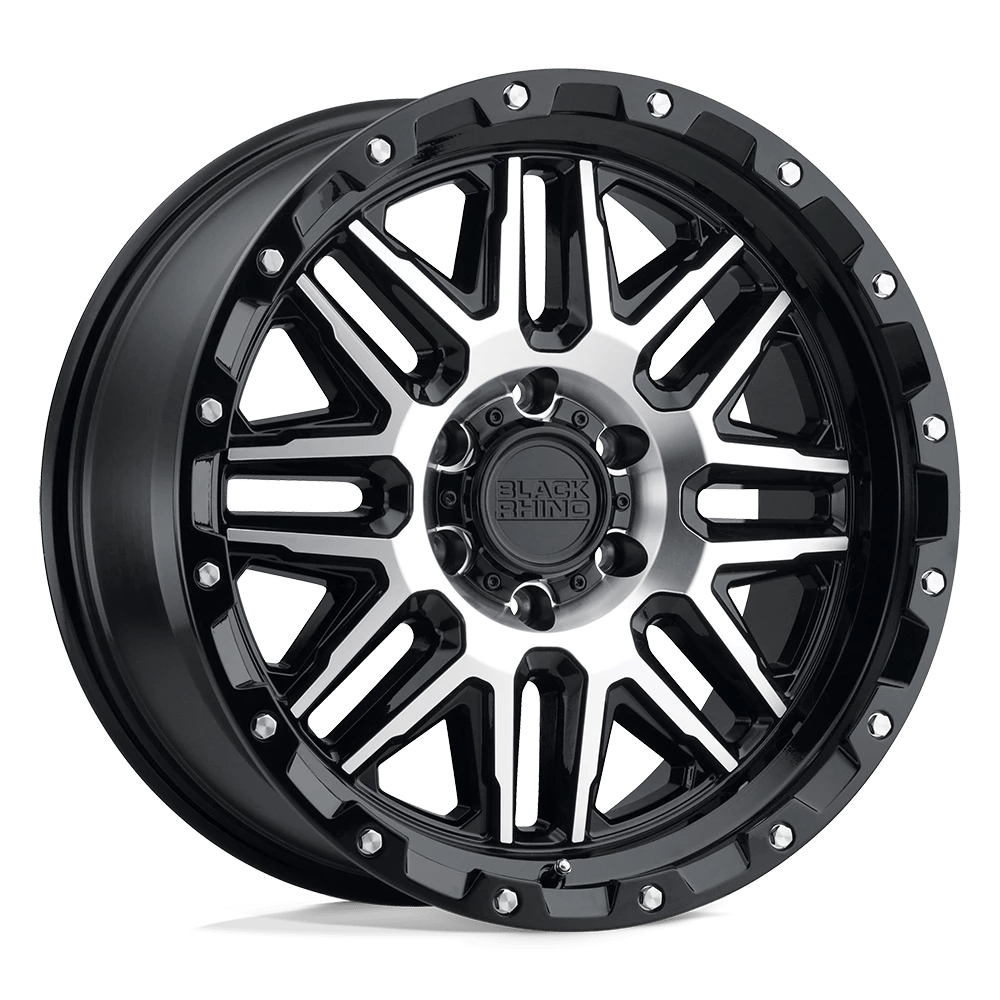 Black Rhino ALAMO Wheel | Gloss Black W/ Machined Face & Stainless Bolts