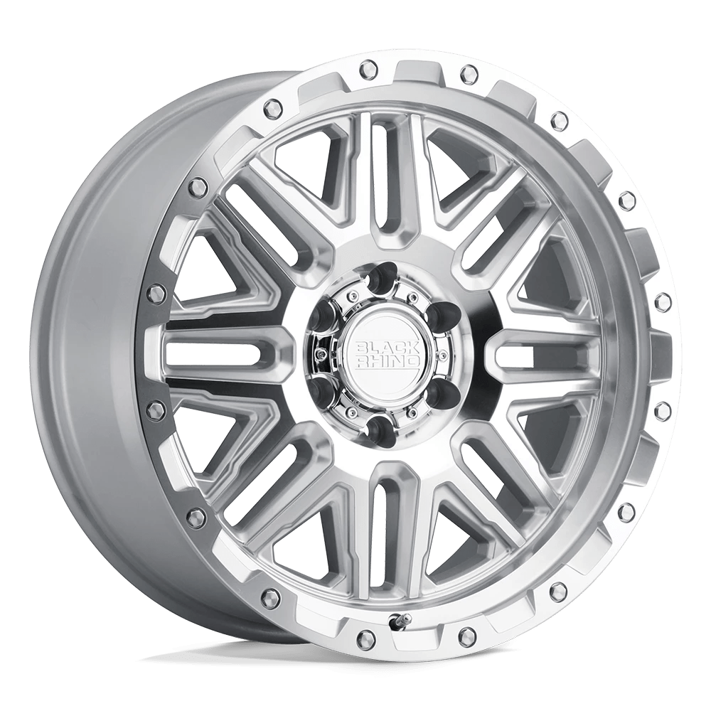 Black Rhino ALAMO Wheel | Silver W/ Mirror Face & Stainless Bolts