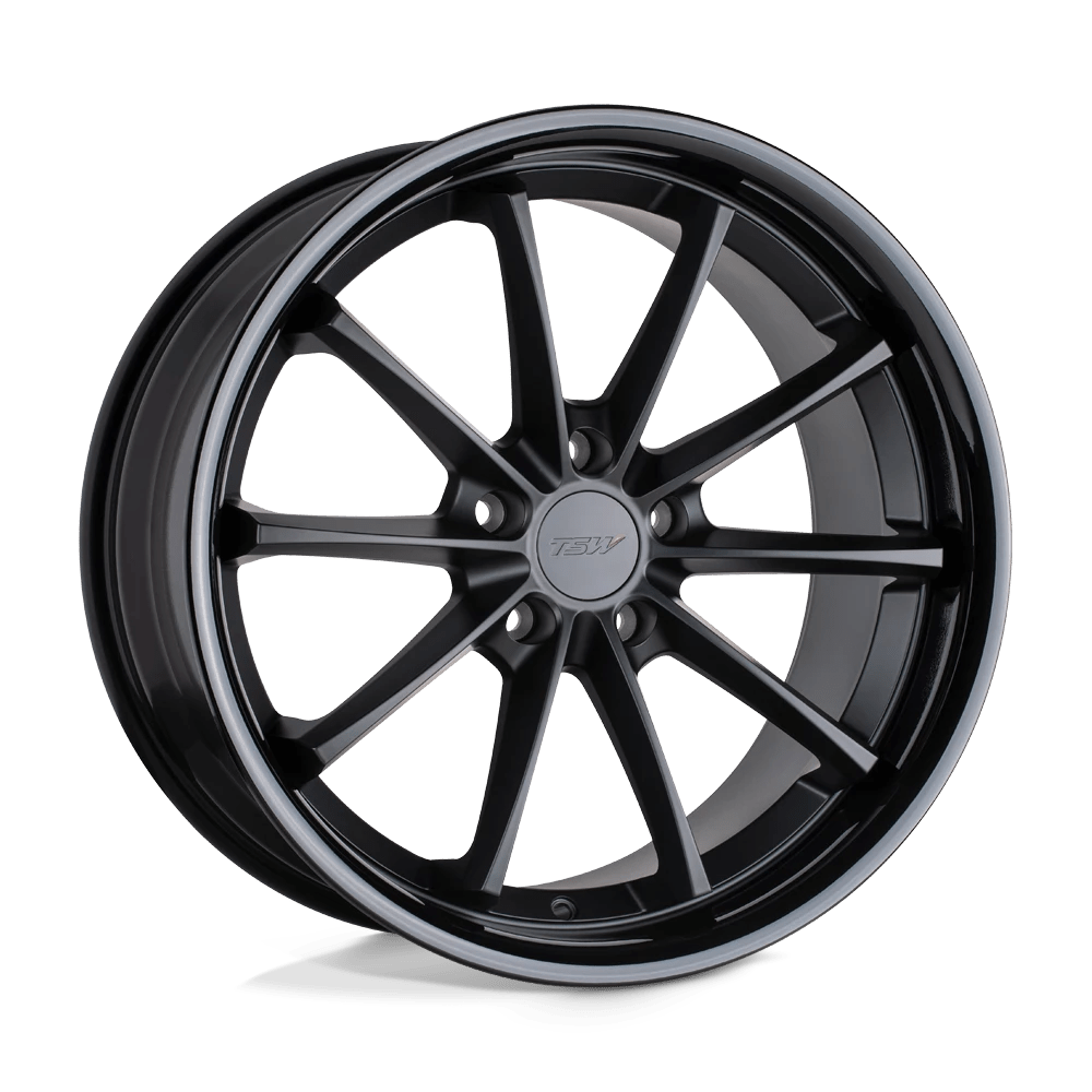 TSW SWEEP Wheel | Matte Black W/ Gloss Black Lip