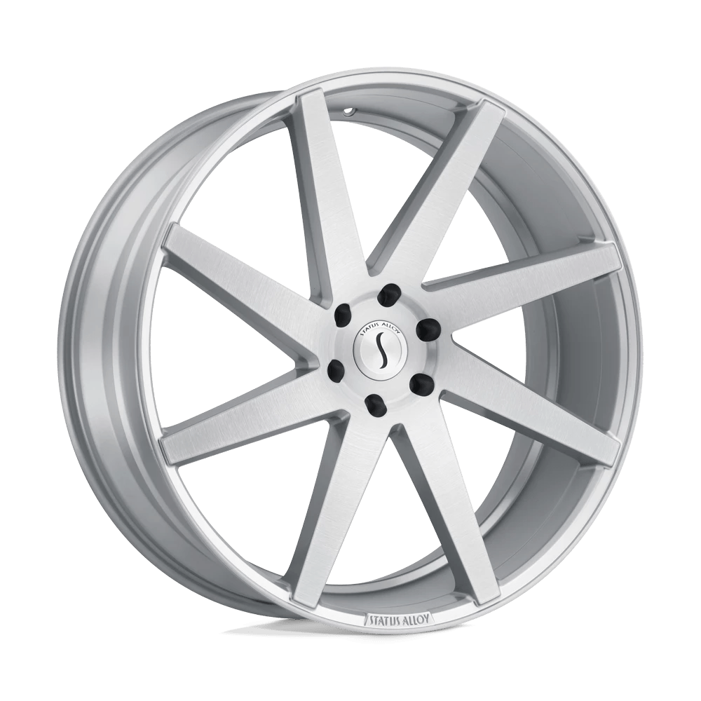 Status BRUTE Wheel | Silver W/ Brushed Machined Face
