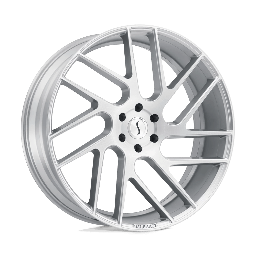Status JUGGERNAUT Wheel | Silver W/ Brushed Machined Face