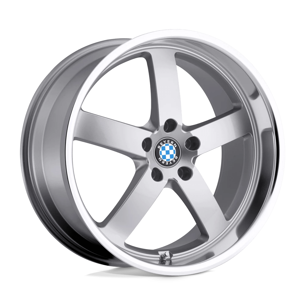 Beyern RAPP Wheel | Silver W/ Mirror Cut Lip