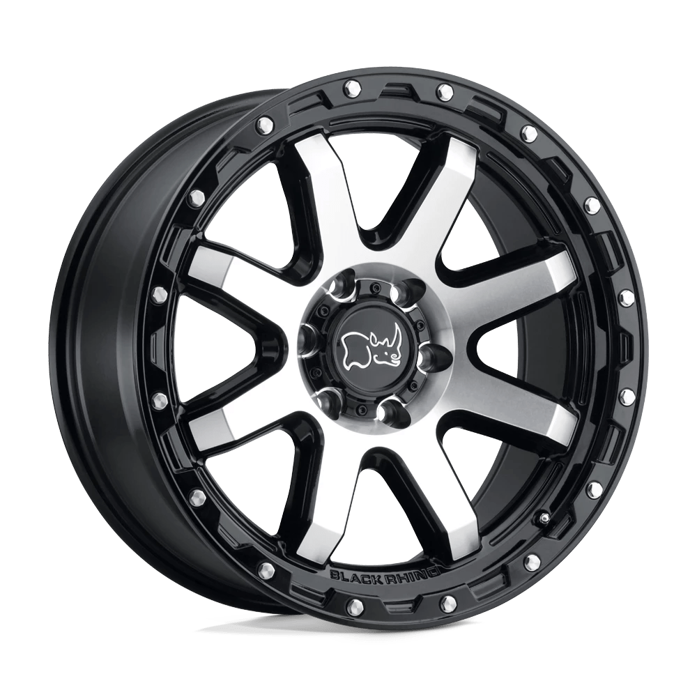 Black Rhino COYOTE Wheel | Gloss Black W/ Machined Face & Stainless Bolts