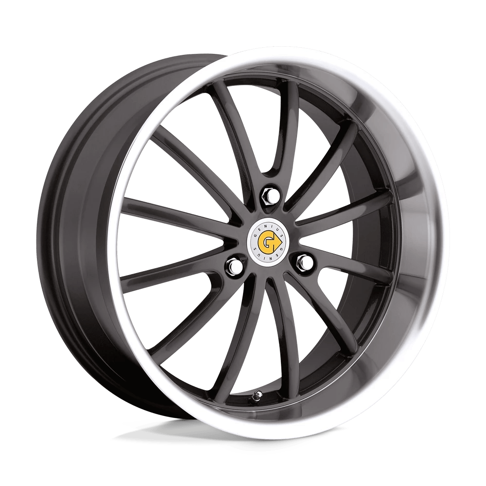 Genius DARWIN Wheel | Gunmetal W/ Mirror Cut Lip