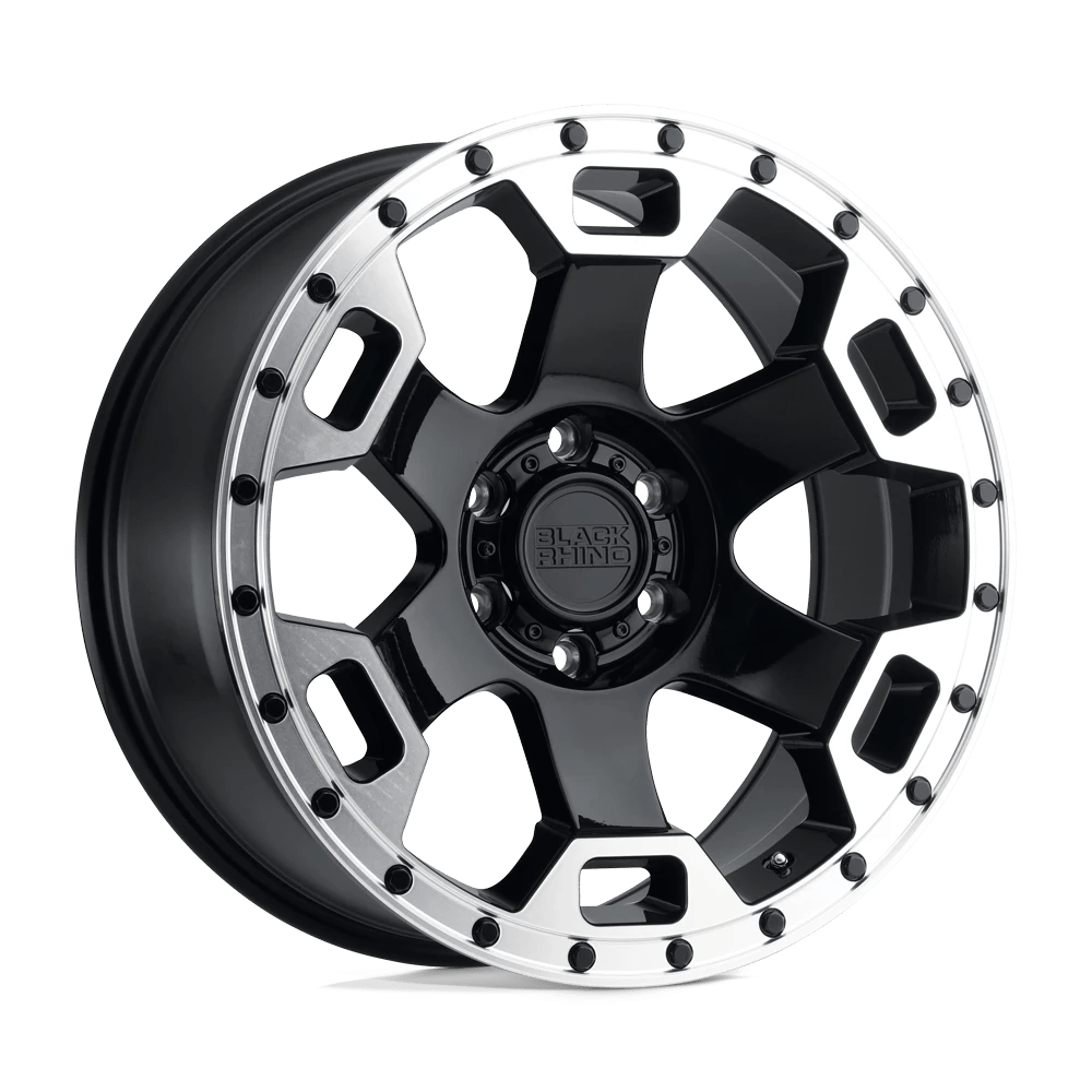Black Rhino GAUNTLET Wheel | Gloss Black W/ Mirror Machined Ring