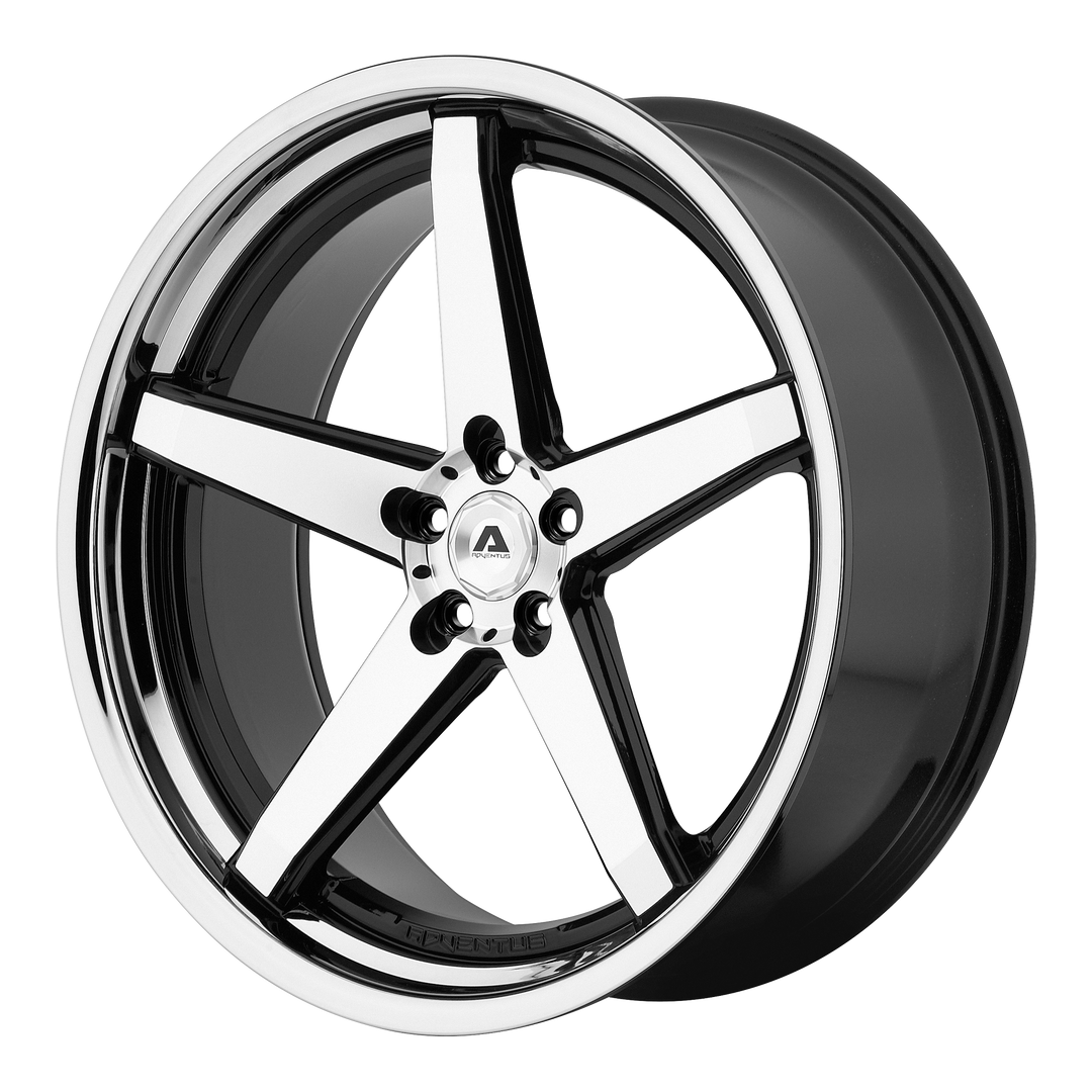 Adventus AVS-2 Wheel | Gloss Black Machined W/ Ss Lip