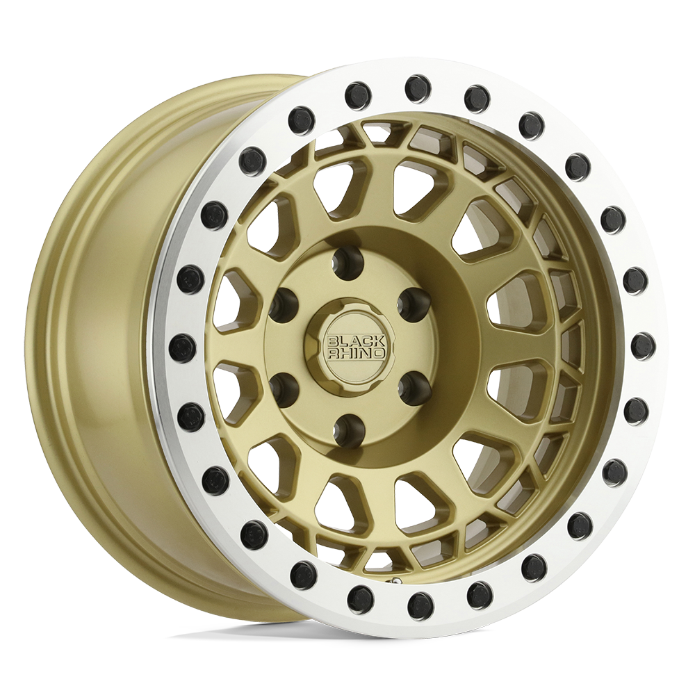 Black Rhino PRIMM BEADLOCK Wheel | Matte Gold W/ Machined Ring