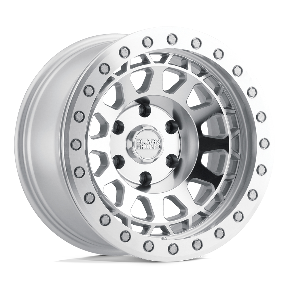 Black Rhino PRIMM BEADLOCK Wheel | Silver W/ Mirror Face & Machined Ring