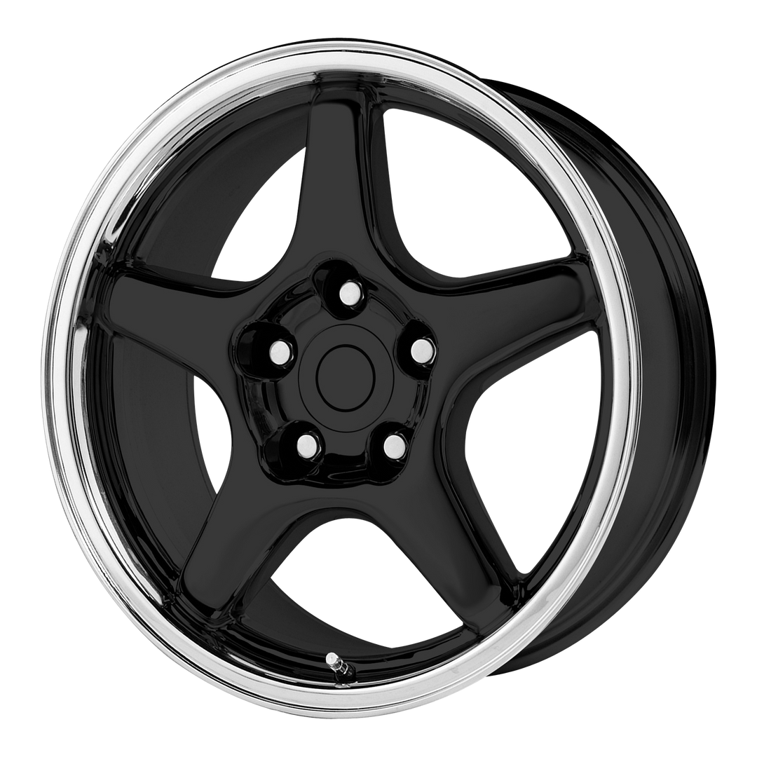Performance Replicas PR103 Wheel | Gloss Black W/ Machined Lip