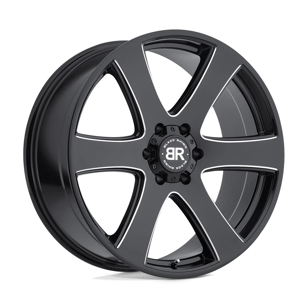 Black Rhino HAKA Wheel | Gloss Black W/ Milled Spokes