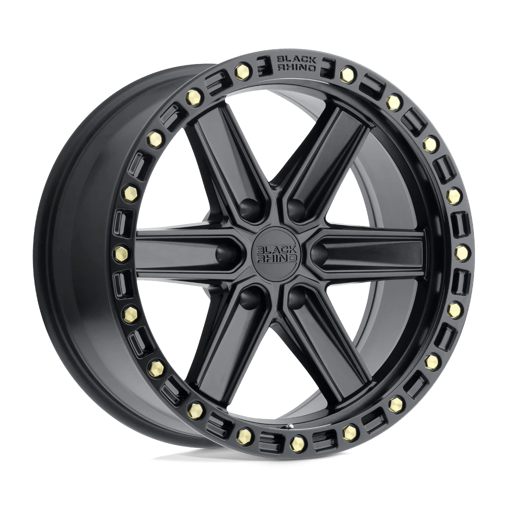 Black Rhino HENDERSON Wheel | Matte Black W/ Brass Bolts