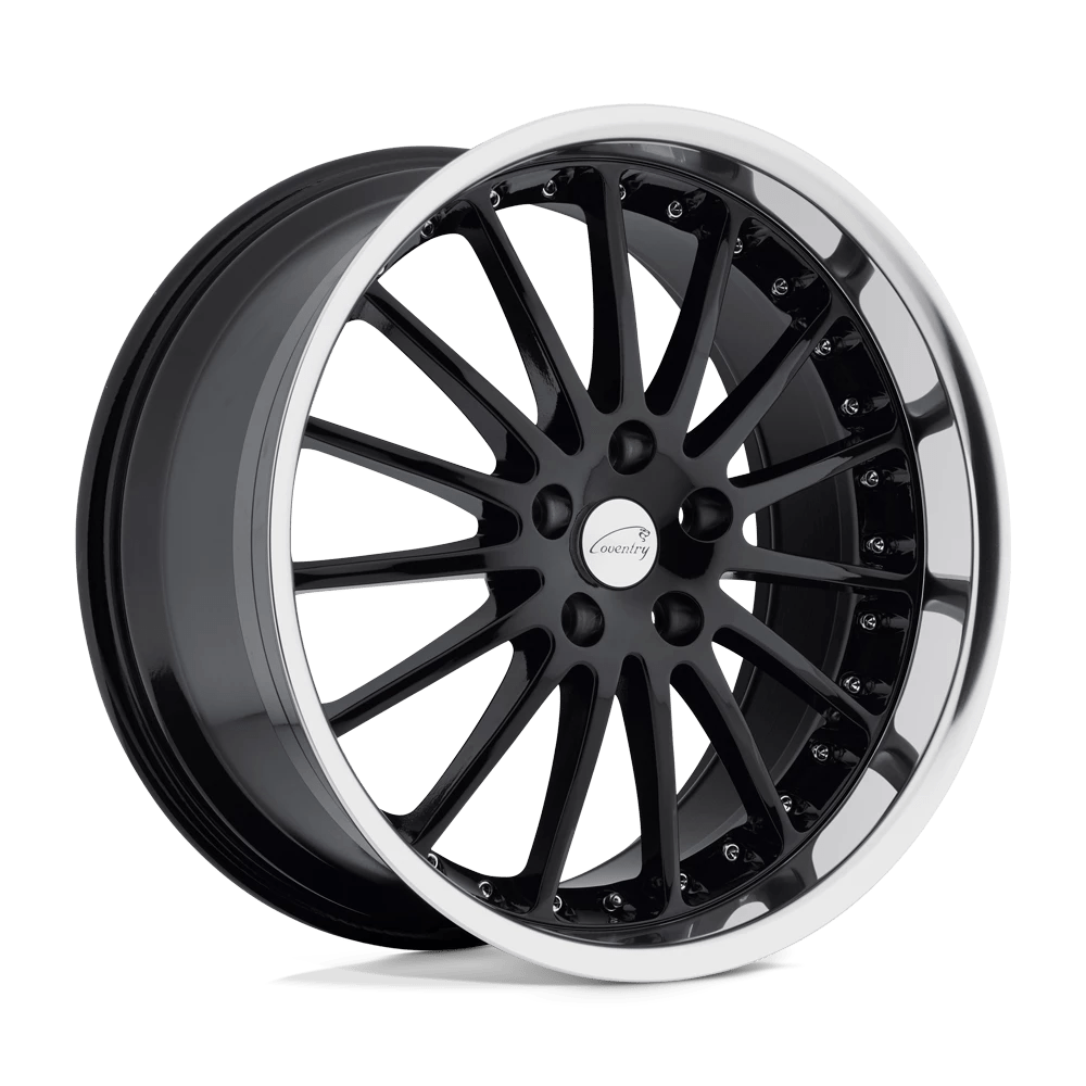 Coventry WHITLEY Wheel | Gloss Black W/ Mirror Cut Lip