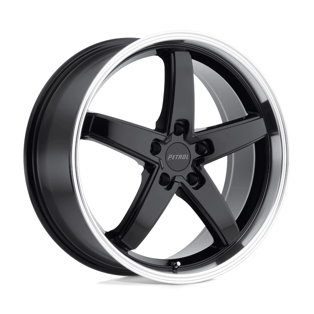 Petrol P1B Wheel | Gloss Black W/ Machined Cut Lip