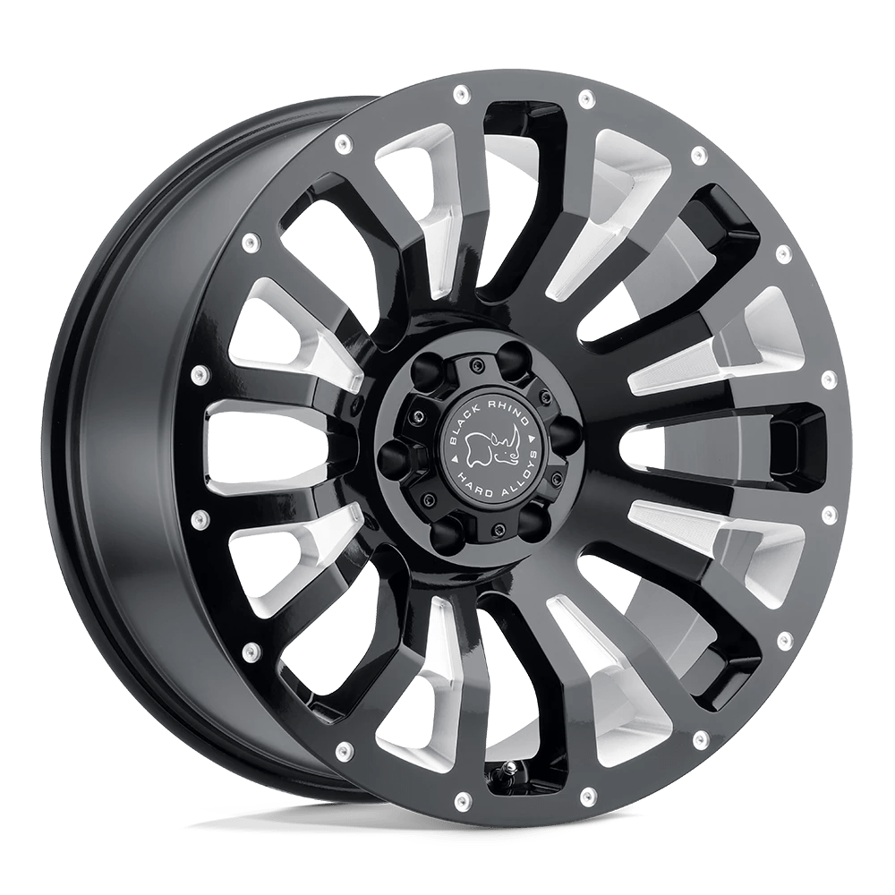 Black Rhino PINATUBO Wheel | Gloss Black W/ Milled Inside Window