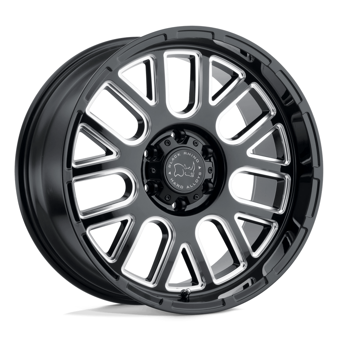 Black Rhino PISMO Wheel | Gloss Black W/ Milled Spokes