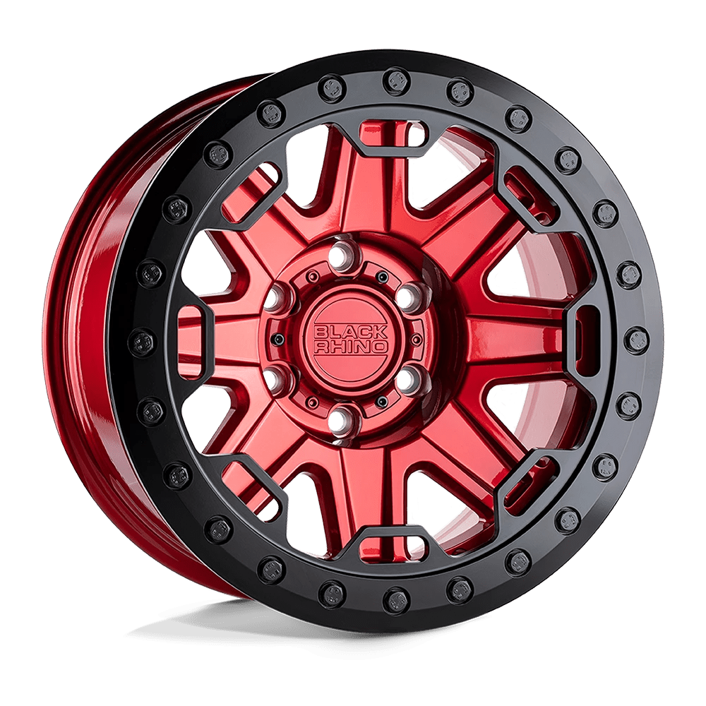 Black Rhino RIFT BEADLOCK Wheel | Candy Red W/ Black Ring