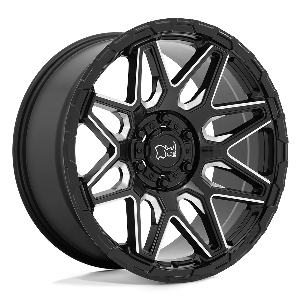 Black Rhino SHOCKWAVE Wheel | Gloss Black W/ Milled Spokes