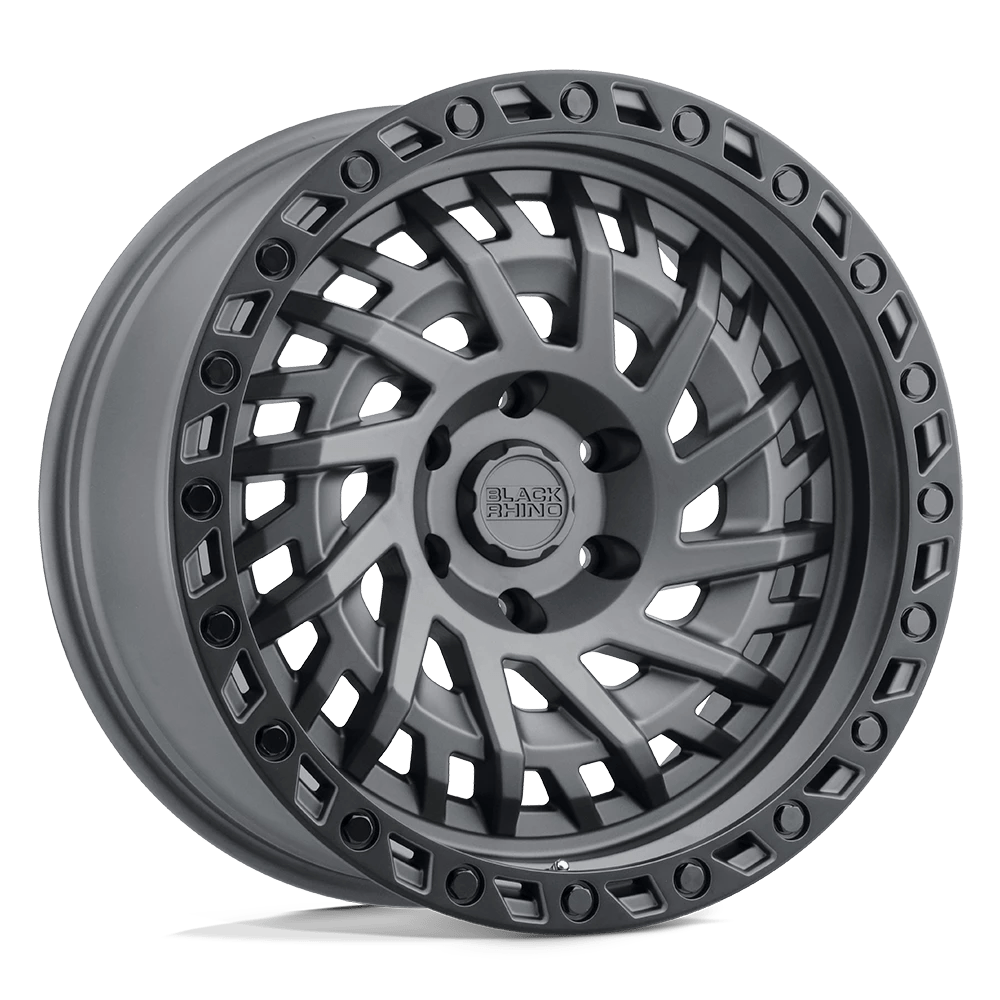 Black Rhino SHREDDER Wheel | Matte Gunmetal W/ Black Ring