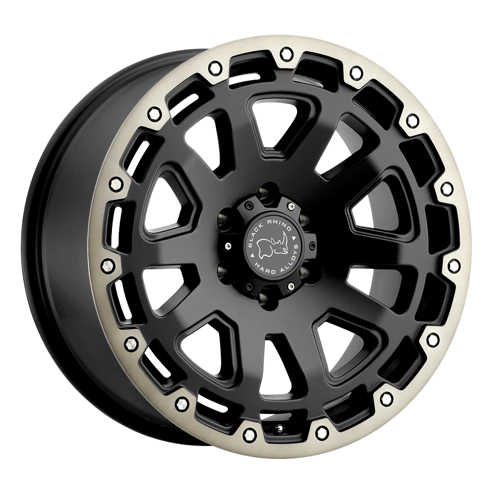 Black Rhino RAZORBACK Wheel | Matte Black W/ Machined Dark Tint Lip