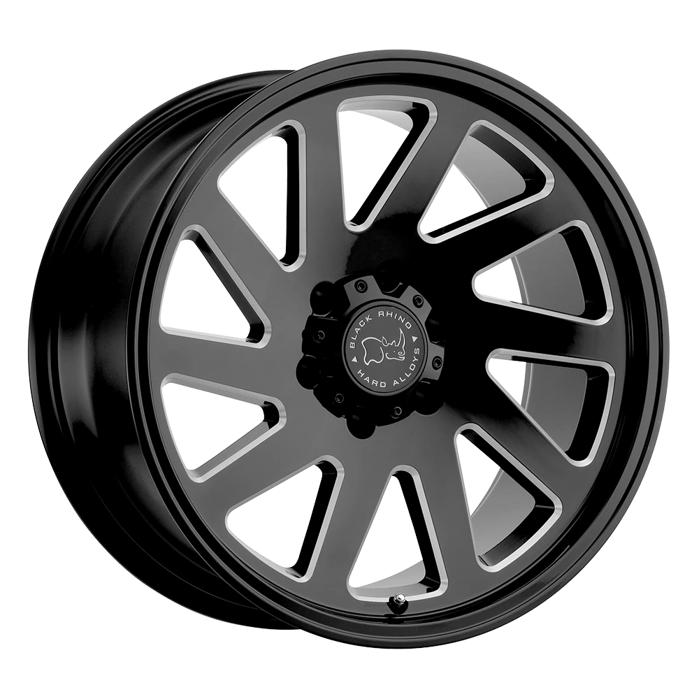 Black Rhino THRUST Wheel | Gloss Black W/ Milled Spokes