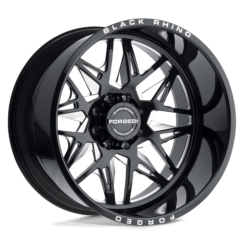 Black Rhino TWISTER Wheel | Gloss Black W/ Milled Spokes Directional