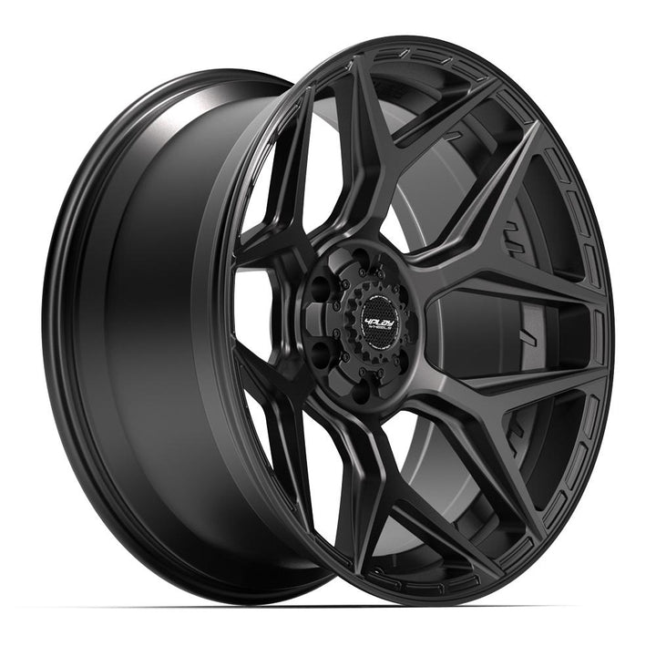 4PLAY Wheels Gen3 22x10 6x5.5 & 6x135mm -18ET Satin Black (Part Number 4P06-22100-6D55-18B1)